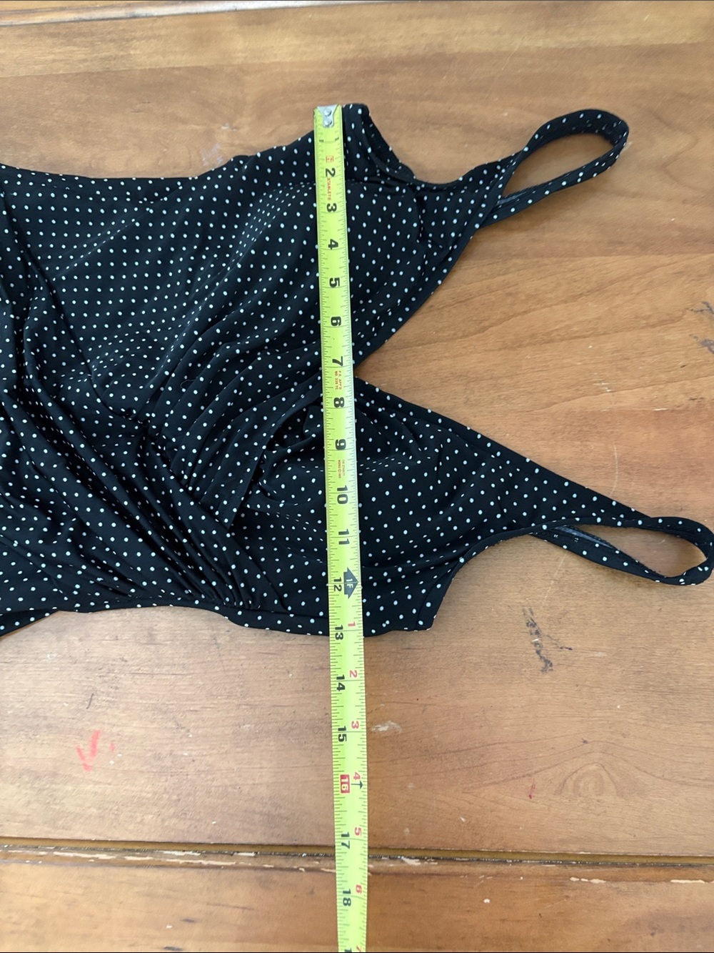 Miracle Suit Black Polka Dot Surplice Women's One Piece Swimsuit Size 12 - Picture 4 of 12